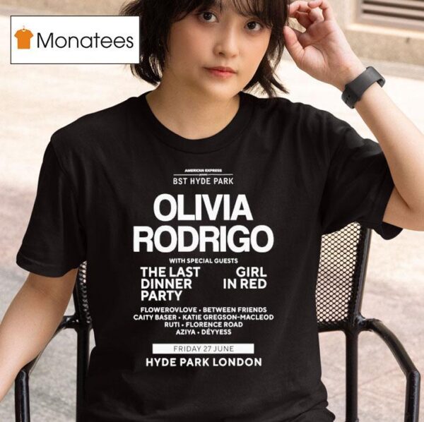 Bst Hyde Park Olivia Rodrigo T Shirt
