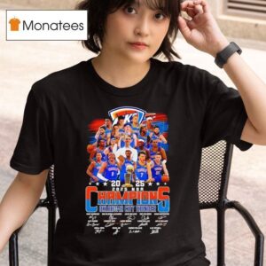 Nba Finals Champions Oklahoma City Thunder Signatures Team T Shirt