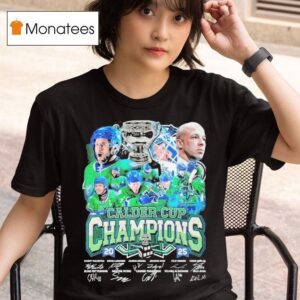 Abbotsford Canucks Calder Cup Champions Signatures T Shirt