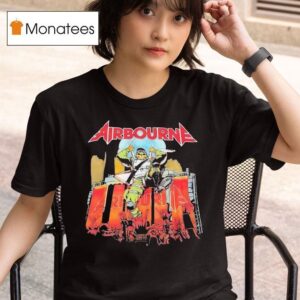 Airbourne Skeleton Graphic T Shirt