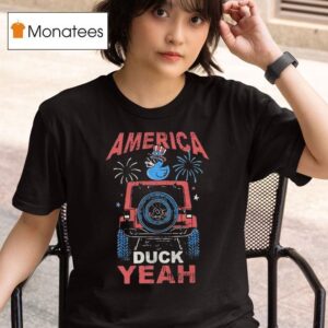 America Duck Yeah Firework Th Of July Retro T Shirt