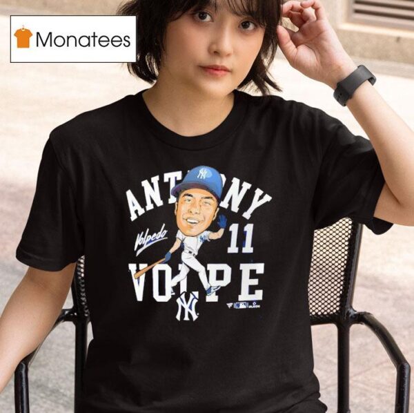 Anthony Volpe New York Yankees Caricature T Shirt