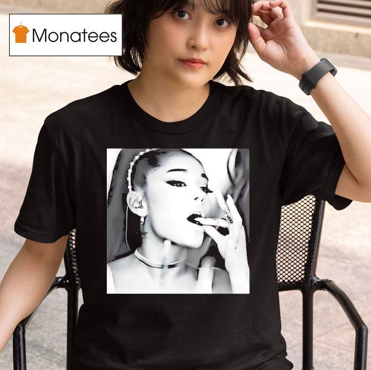 Ariana Grande Glamorous Black And White T Shirt