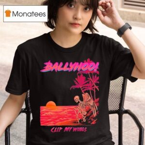 Ballyhoo Clip My Wings Skeleton T Shirt