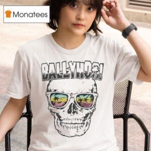 Ballyhoo Skull In Shades T Shirt