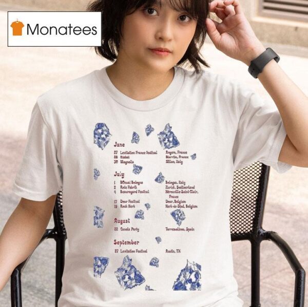 Blonde Redhead Tour June July T Shirt