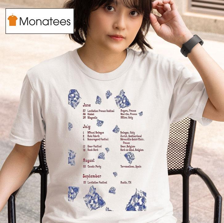 Blonde Redhead Tour June July T Shirt