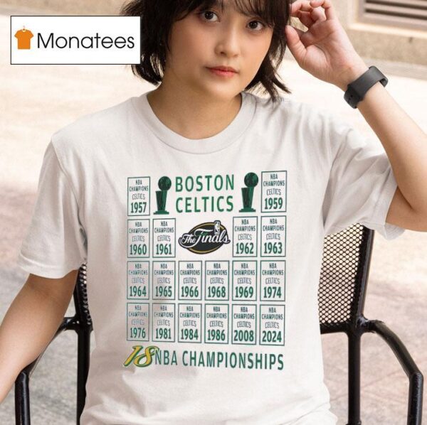Boston Celtics Times Nba Champions The Finals Vintage T Shirt