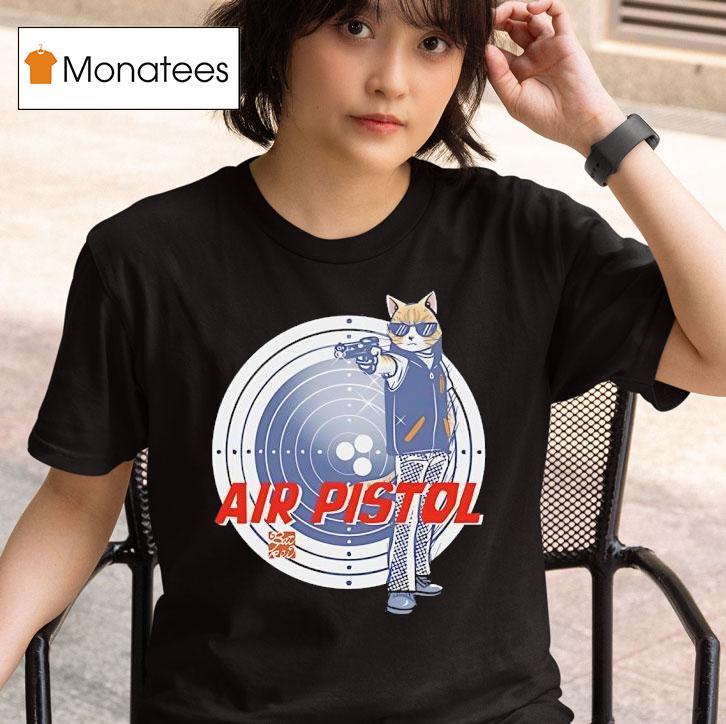 Cat Shot Air Pistol T Shirt