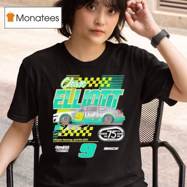 Chase Elliott Unifirst Darlington Throwback Signature T Shirt