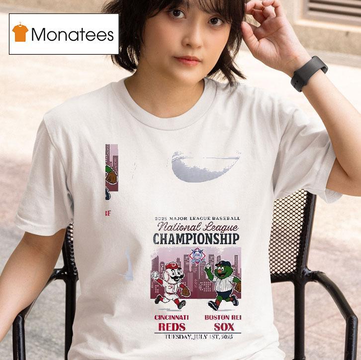Cincinnati Reds Vs Boston Red Sox Mlb National Championship Mascots T Shirt