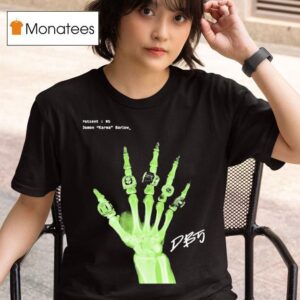 Damon B Patient Damon Karma Barlow Db Hand Skeleton Rings T Shirt