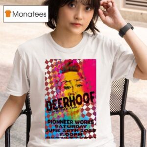Deerhoof June Pioneer Works Tour T Shirt