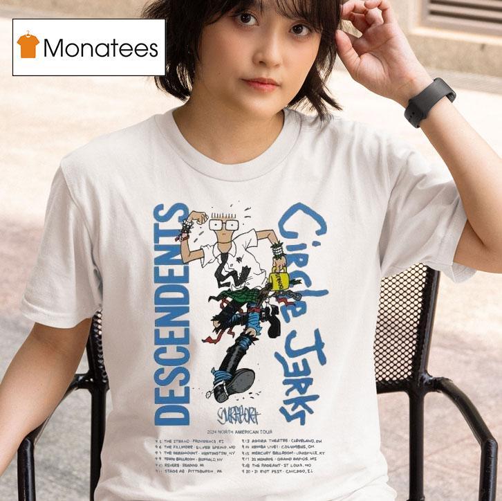 Descendents And Circle Jerks North American Tour T Shirt