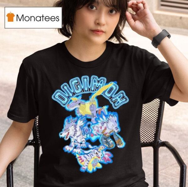 Dim Mak X Digimon Gabumon Evolution T Shirt