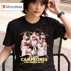 El Real Madrid Baloncesto Se Corono Campeon De La Liga Endesa T Shirt