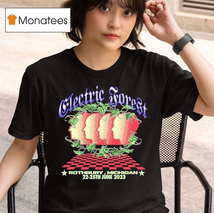 Electric Forest Flyer Rothbury Michigan Th June Heads T Shirt