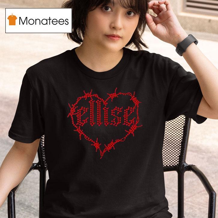 Ellise Rhinestone Ellise Hear T Shirt