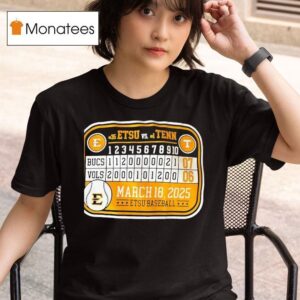 Etsu Vs Tenn Baseball March T Shirt