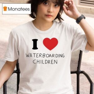 I Love Waterboarding Children T Shirt