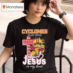 Iowa State Cyclones In My Veins Jesus In My Heart Masco T Shirt