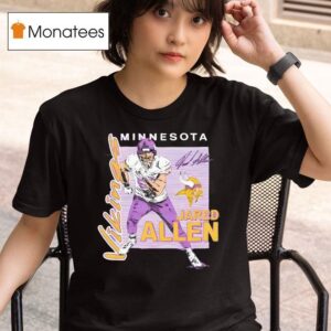 Jared Allen Minnesota Vikings Player Graphic Signature T Shirt