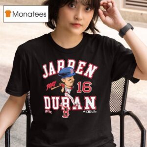 Jarren Duran Boston Red Sox Caricature T Shirt