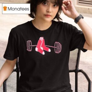 Jarren Duran With Mascot Boston Red Sox Gym T Shirt