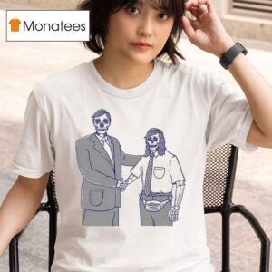 Ken Howard And Michael Scott The Office Skeleton T Shirt