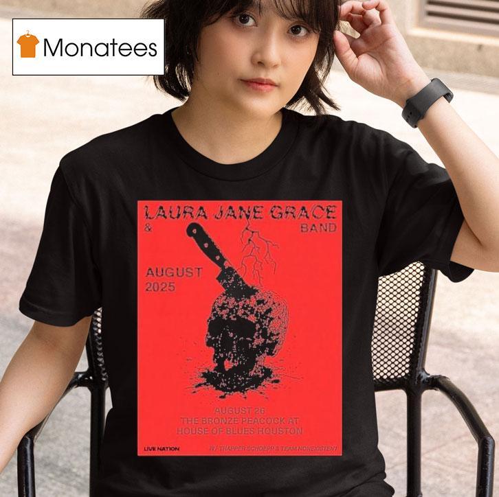 Laura Jane Grace August Tour The Bronze Peacock At House Of Blues Houston T Shirt