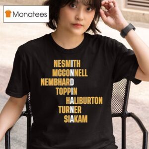 Nesmith Mcconnell Nembhard Toppin Haliburton Turner Siakam T Shirt