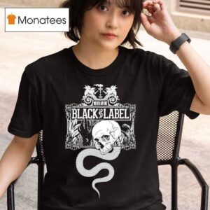 Never Say Die Records Black Label Black Magic Snake Skull T Shirt