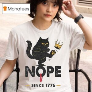 No Kings In America We The People Since Cat Kick Crown T Shirt