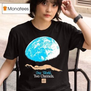 Nts One World Two Channels Hand World Earth T Shirt