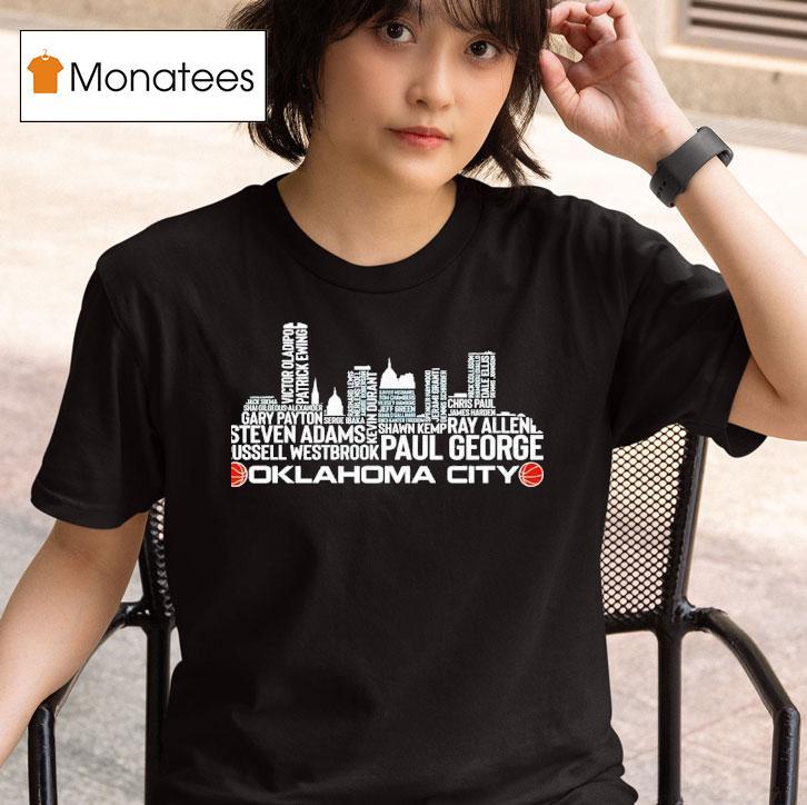 Oklahoma City Okc Steven Adams Russell Westbrook Paul George City T Shirt