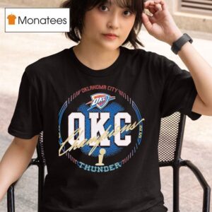 Oklahoma City Thunder Nba Champions Circle Logo T Shirt