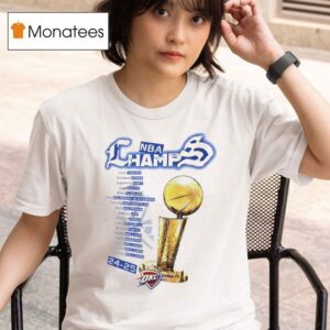 Oklahoma City Thunder Nba Champions Legends Name T Shirt