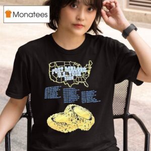 Post Malone Us Tour United State Map T Shirt