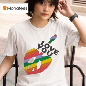 Readymade I Love You Guitar Pride Rainbow S T Shirt