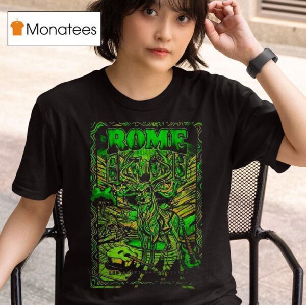 Rome In Red Rocks Amphitheatre Deer T Shirt