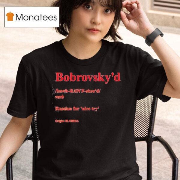 Sergei Bobrovsky Florida Panthers Bobrovsky D Definition T Shirt