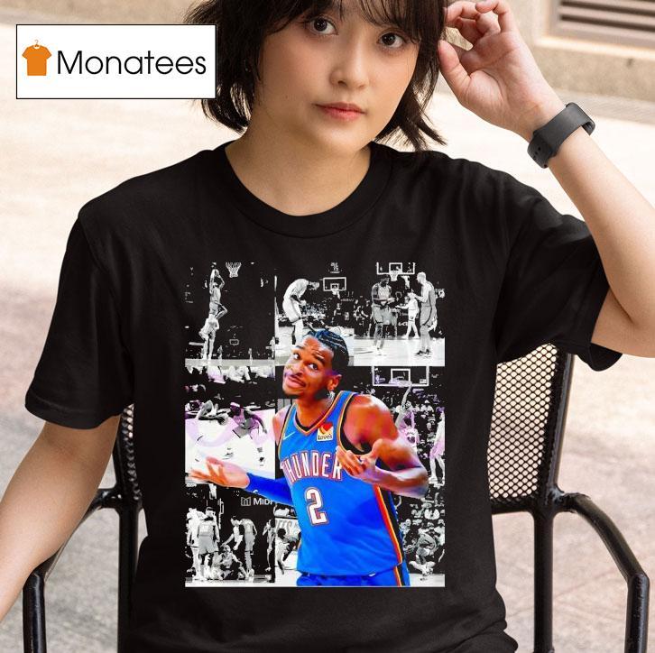 Shai Gilgeous Alexander Shrug Thunder Basketball T Shirt