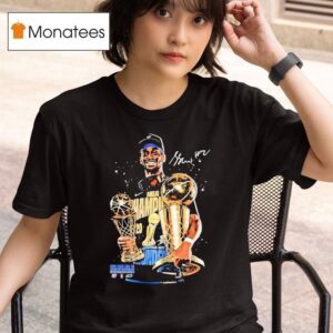 Shai Gilgeous Alexander With Two Cups Finals Mvp Signature T Shirt