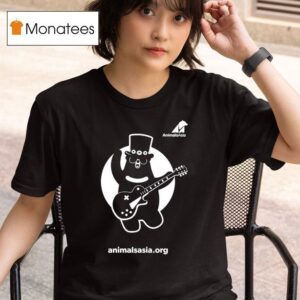 Slash France Animal Asia Slash Bear Play Guitar T Shirt