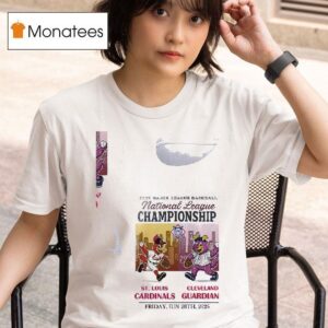 St Louis Cardinals Vs Cleveland Guardians Mlb National League Championship Masco T Shirt