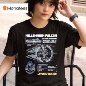 Star Wars Falcon Schematic T Shirt