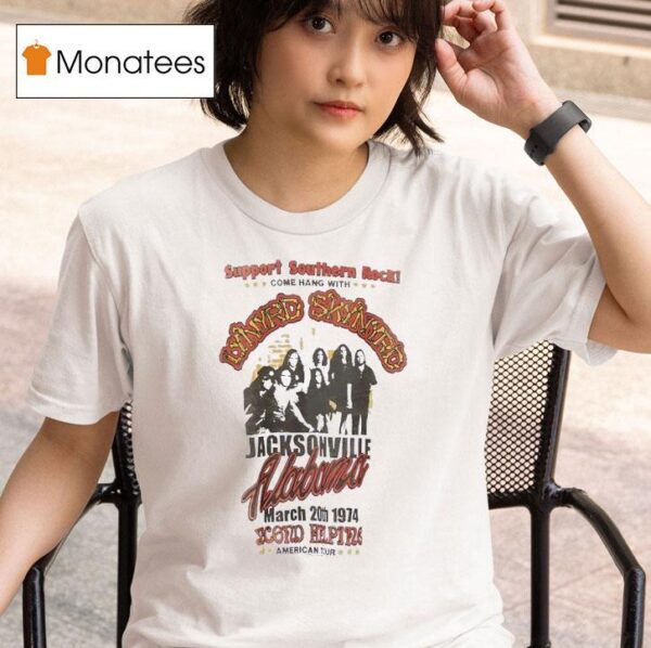 Support Southern Rock Come Hang With Lynyrd Skynyrd Jacksonville Alabama Vintage T Shirt
