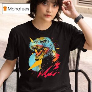 Synthwave Tyrannosaurus Rex T Shirt
