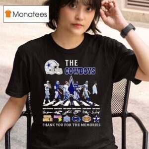 The Dallas Cowboys Abbey Road Thank You For The Memories Signatures T Shirt