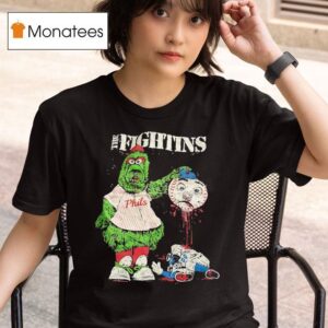 The Fightins Phillie Phanatic Kills Mrs Met Masco T Shirt